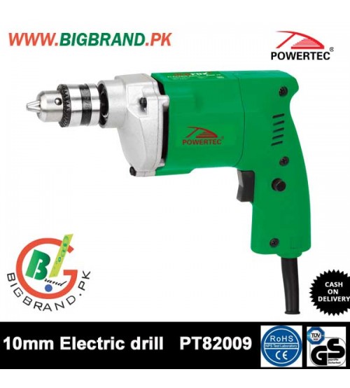 Powertec 300W Hand 10mm Electric Drill 